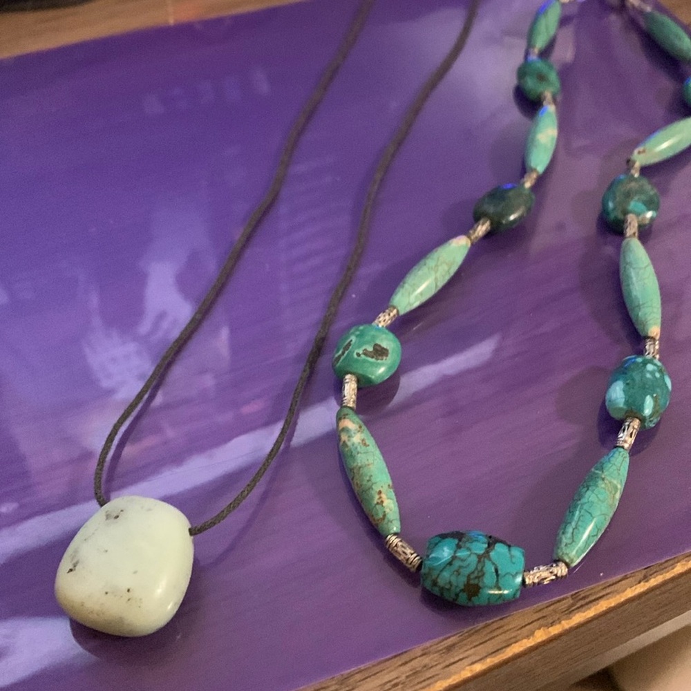 Bundle of two necklaces.  Wear together or. seperately. as shown in pictures